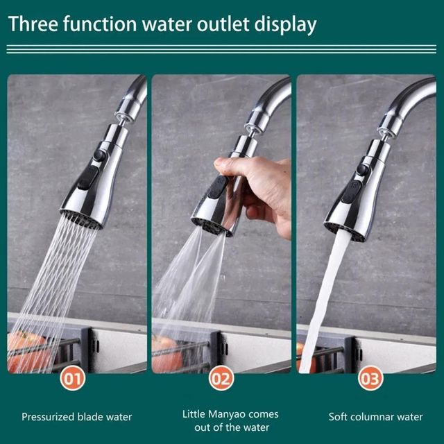 3-in-1 High Pressure Kitchen Sprayer
